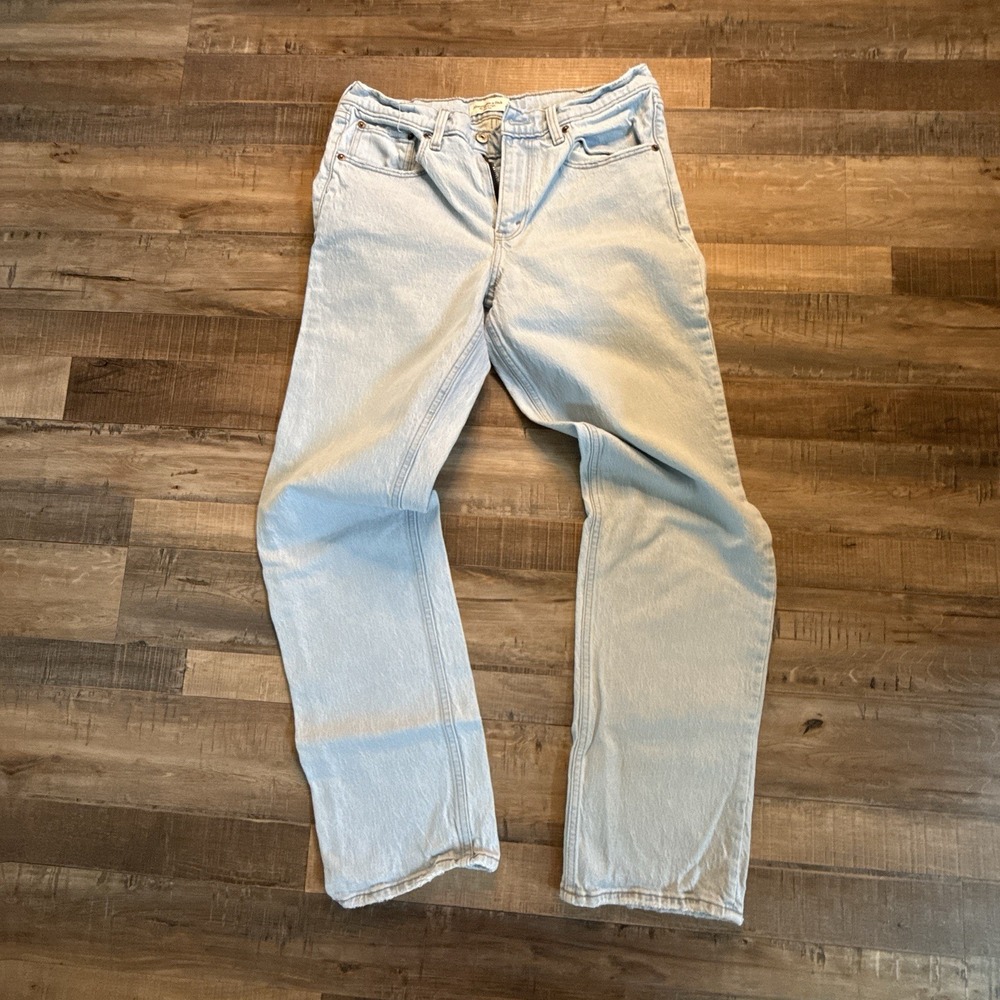 Abercrombie & Fitch Mid Rise 90s Straight Jeans Sz 30 Long